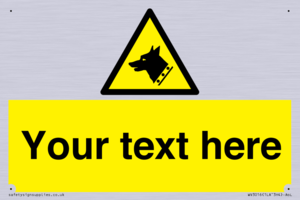 Custom Warning: Guard dog